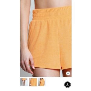 Show Me Your Mumu Russell Orange Terry Cloth Shorts XS NWT (Retail $98)